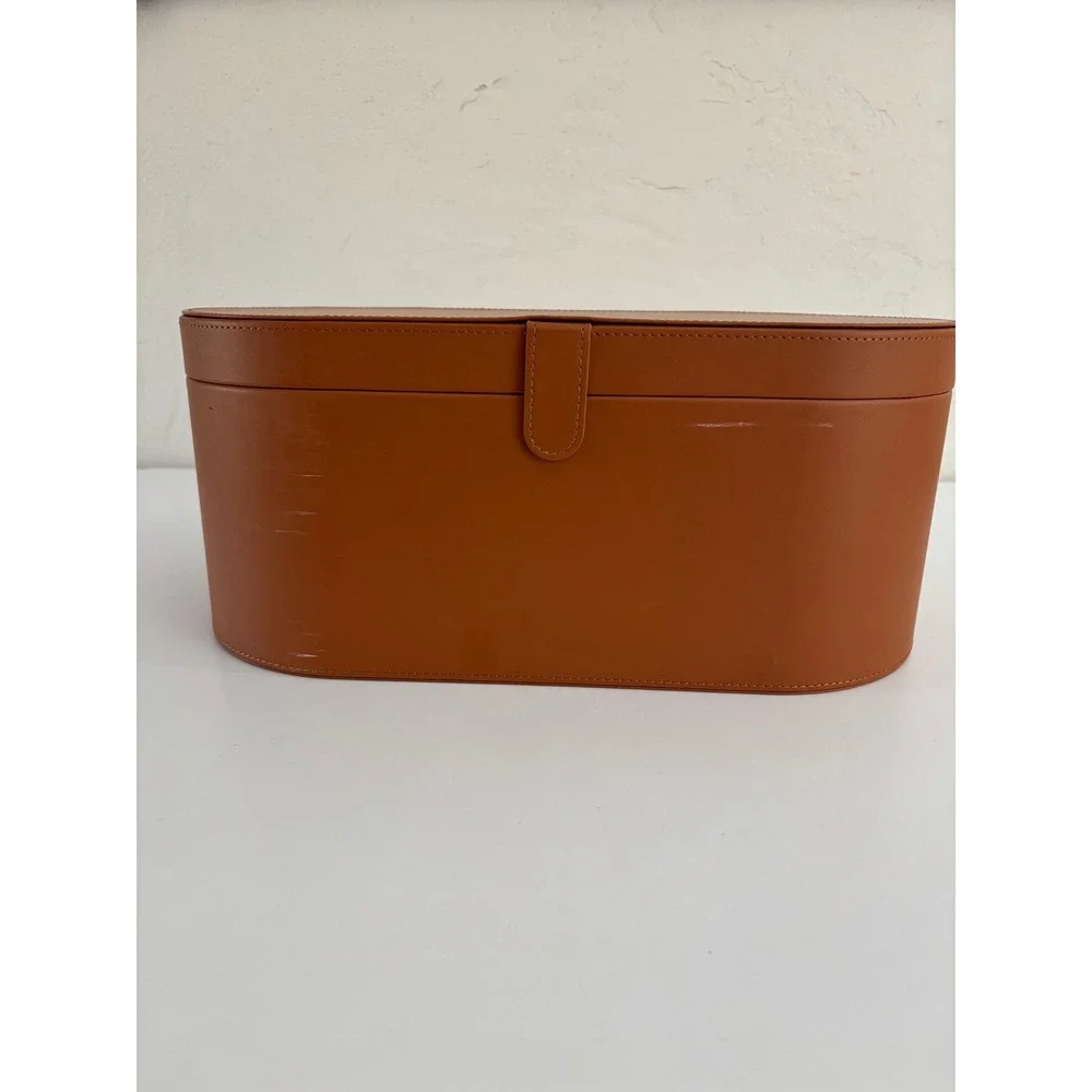 Dyson Airwrap Supersonic Presentation Case Tan Brown Storage Box Magnetic Clasp